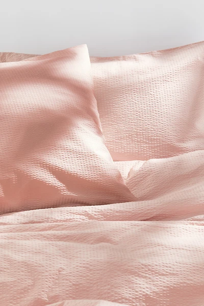 Seersucker King/Queen Duvet Cover Set