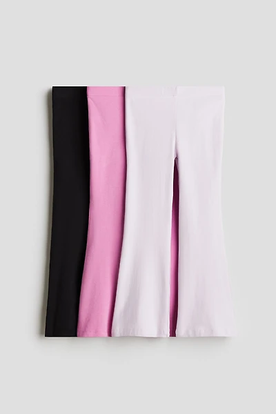 3-pack Flared Cotton Leggings