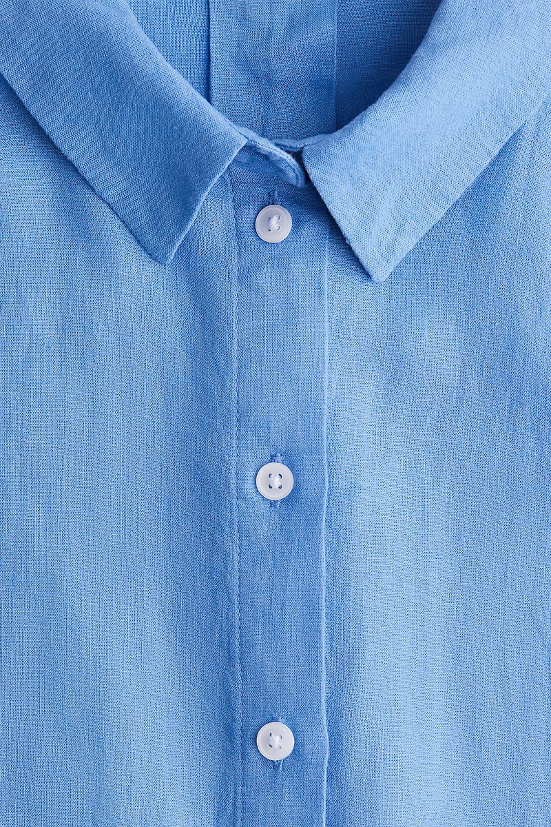 Linen-Blend Shirt