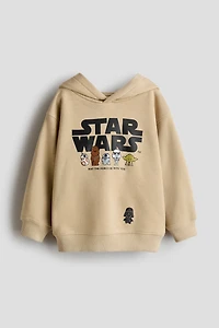 Hoodie with Printed Motif