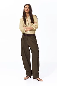 Balloon-Sleeved Blouse