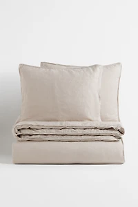 Linen King/Queen Duvet Cover Set