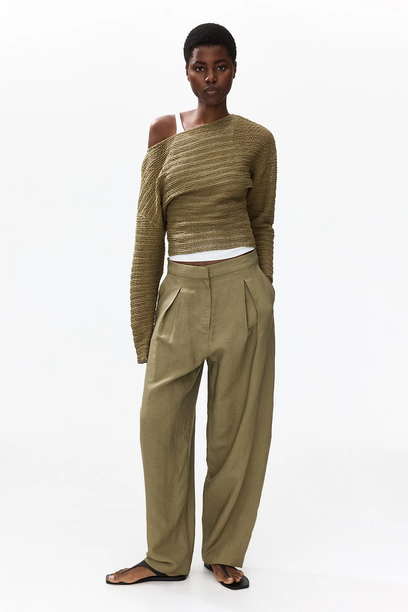 Haut en tricot texturé