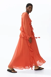 Oversized Flounced Dress