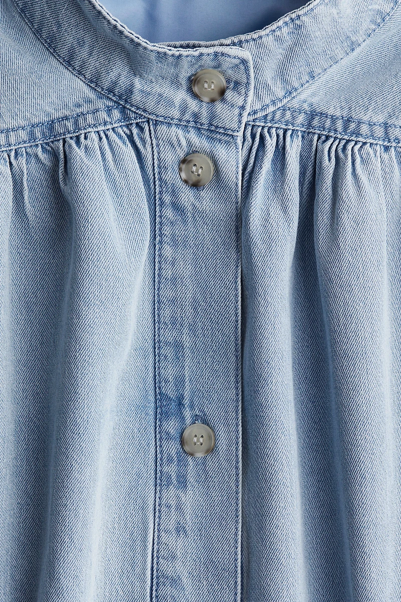 Veste-chemise ample en denim