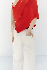 Barrel-Leg High-Waist Jeans