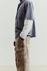 Loose-Fit Cotton Cargo Pants