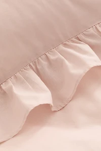 Flounced King/Queen Duvet Cover Set