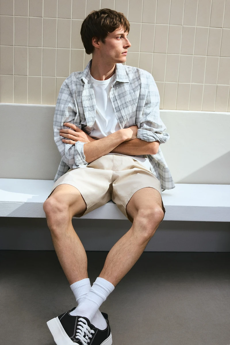Regular-Fit Canvas Shorts