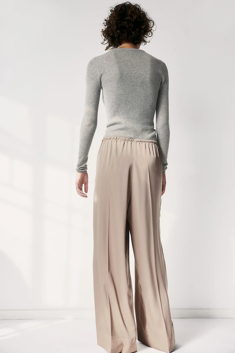 Pantalon large avec cordon de serrage