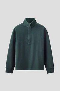 Cotton Half-Zip Sweatshirt