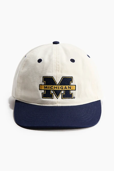 Casquette en sergé de coton avec motif