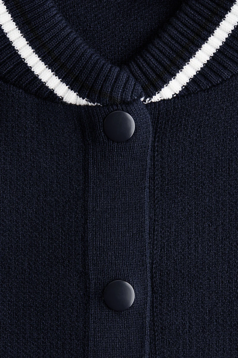 Knit Baseball Jacket