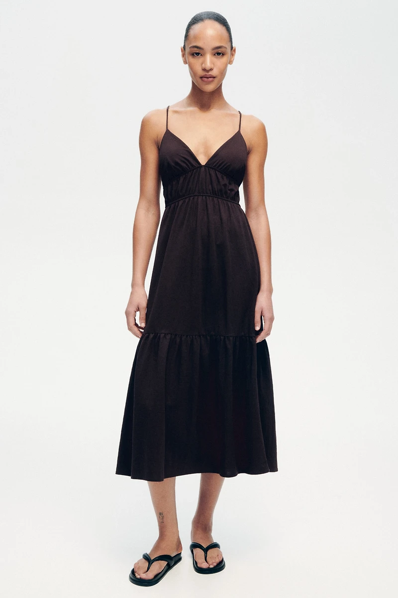 Tiered Tie-Back Dress