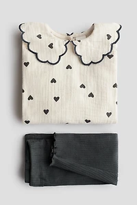 2-Piece Blouse and Leggings Set