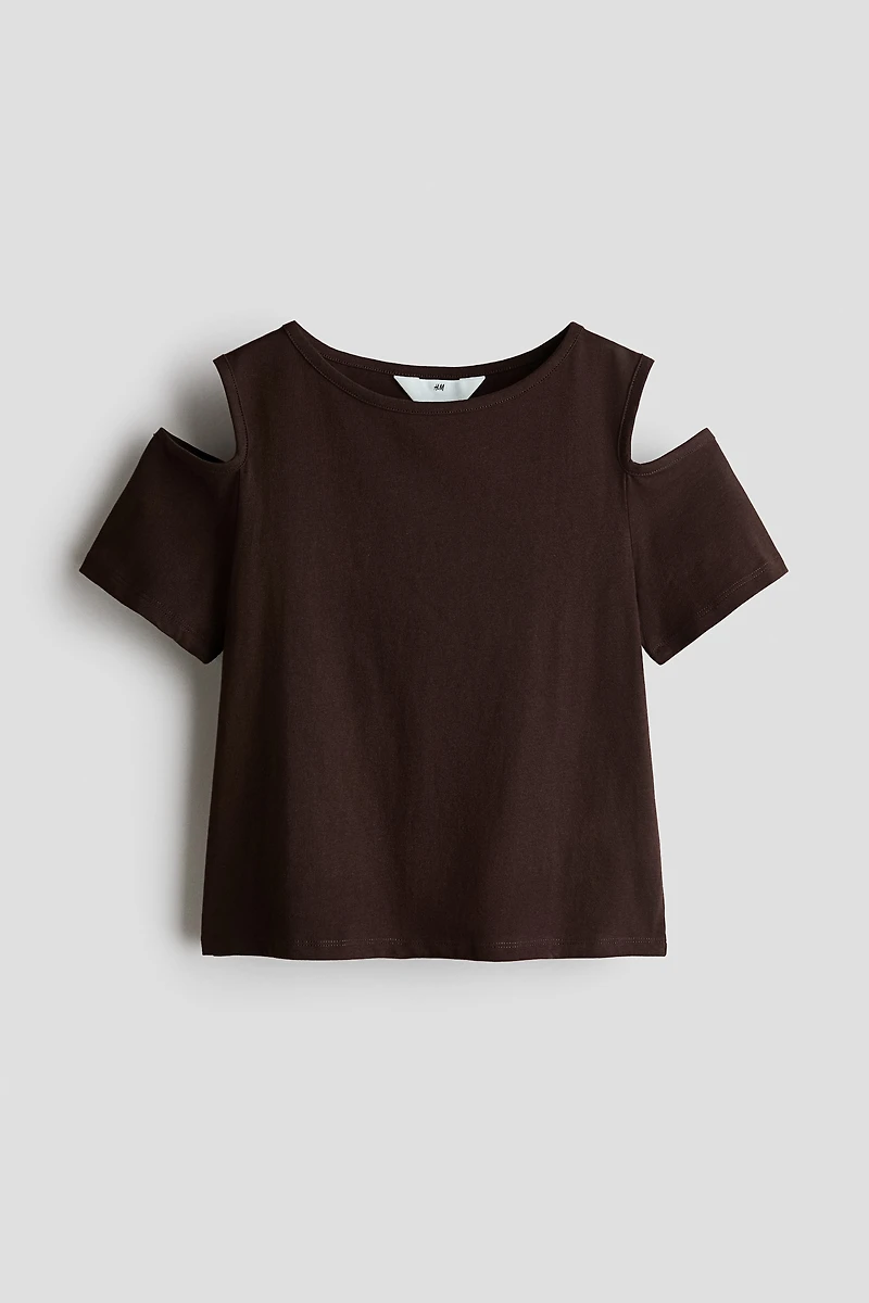 Open-Shoulder Cotton Top