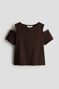 Open-Shoulder Cotton Top