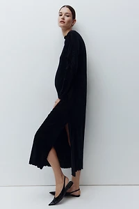 MAMA Glittery velour dress