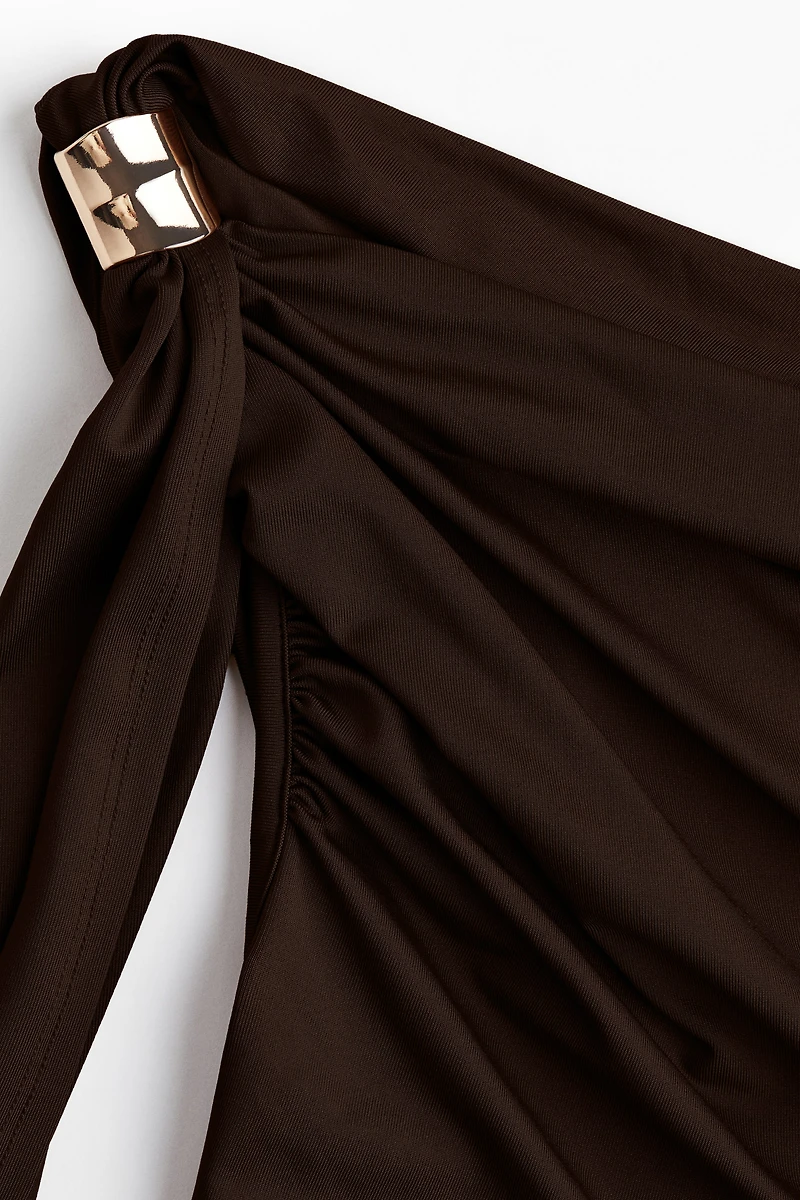 Draped One-Shoulder Top