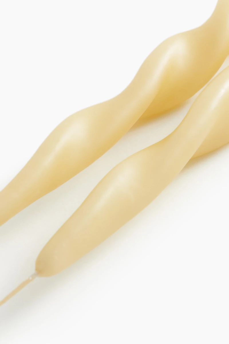 2-pack Spiral Taper Candles