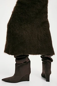 Cuissardes à talon compensé