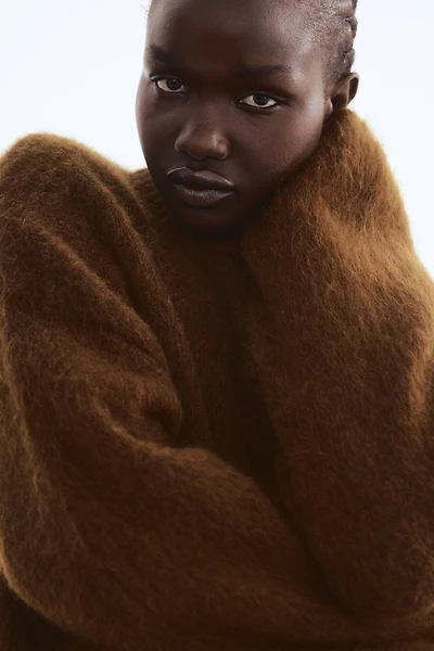 Chandail ample en mohair mélangé