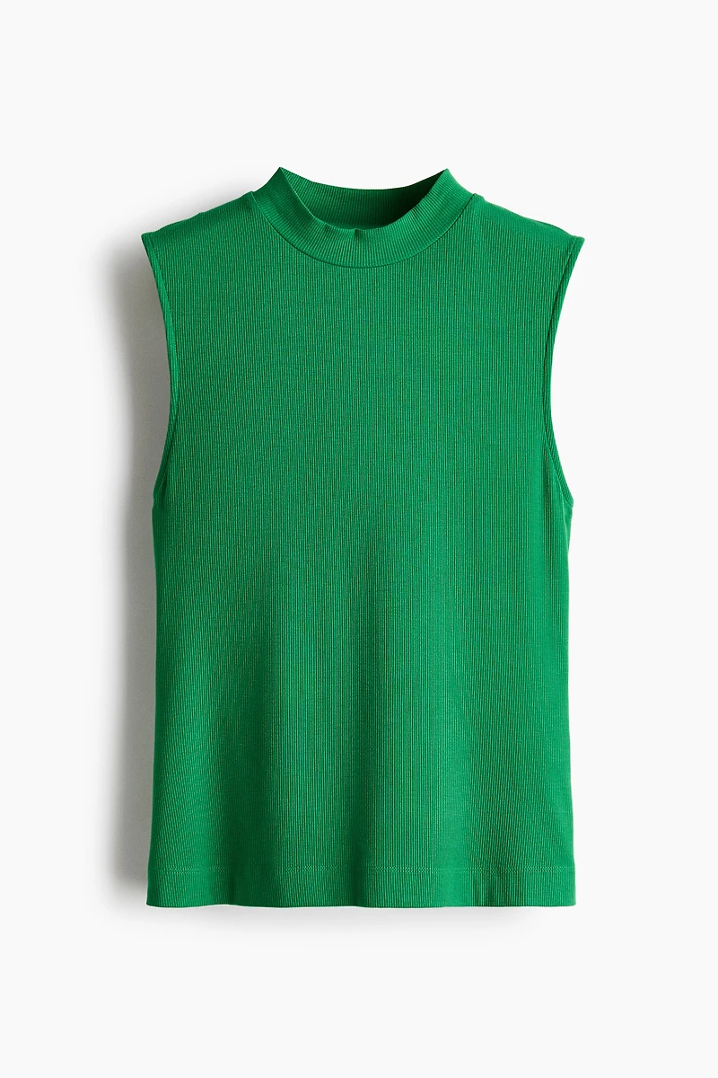 Tank Top with Stand-Up Collar