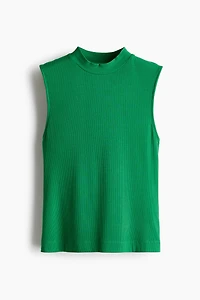 Tank Top with Stand-Up Collar