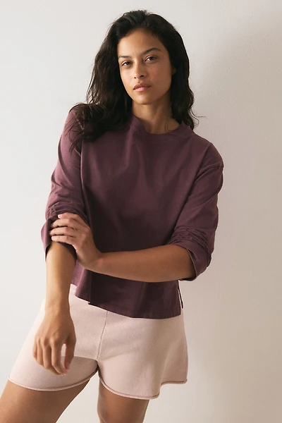 Washed-Look Cotton Top