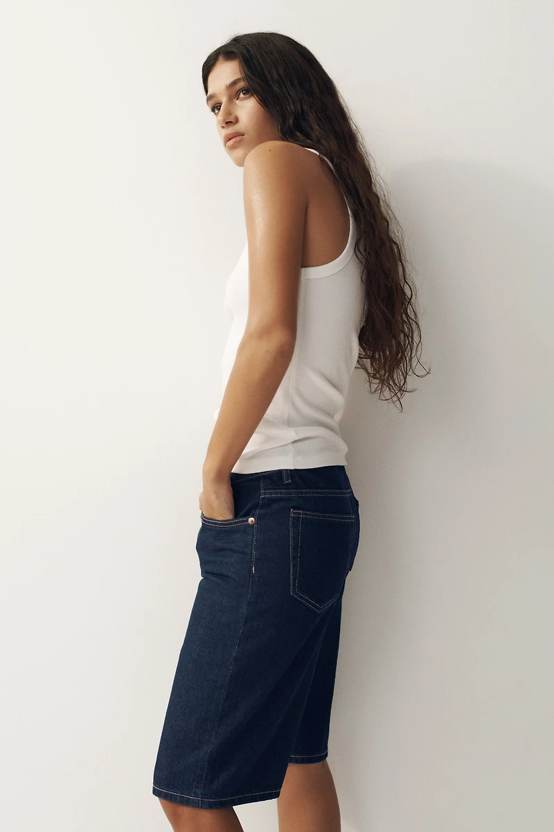 Denim Bermuda Shorts