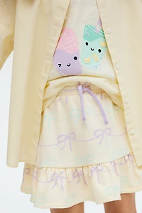 Flounce-Trimmed Skirt