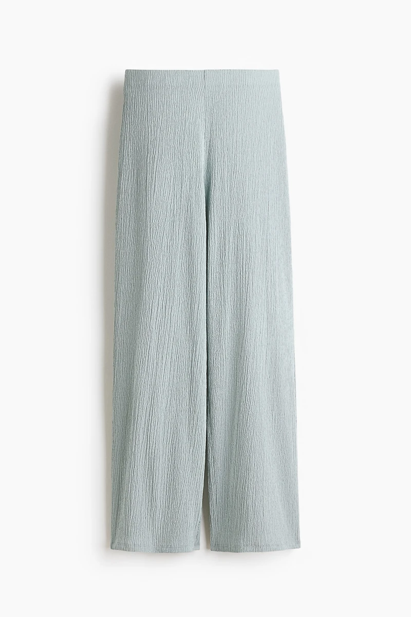 Straight Crinkled Pants