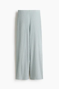 Straight Crinkled Pants