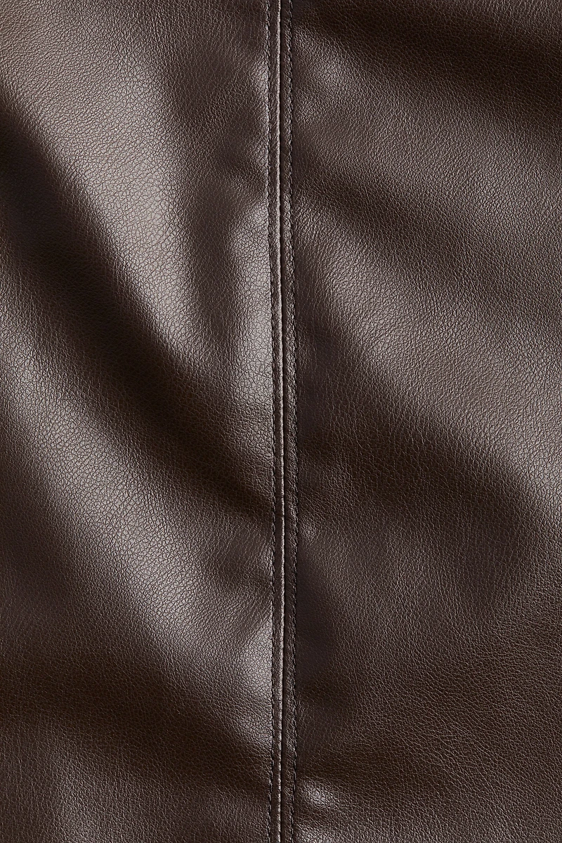 Crocodile-patterned mini dress