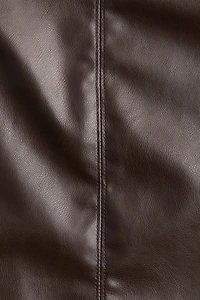 Crocodile-patterned mini dress