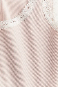 Lace-Trimmed Tank Top