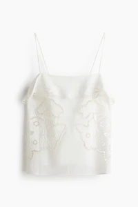 Camisole Top with Eyelet Embroidery