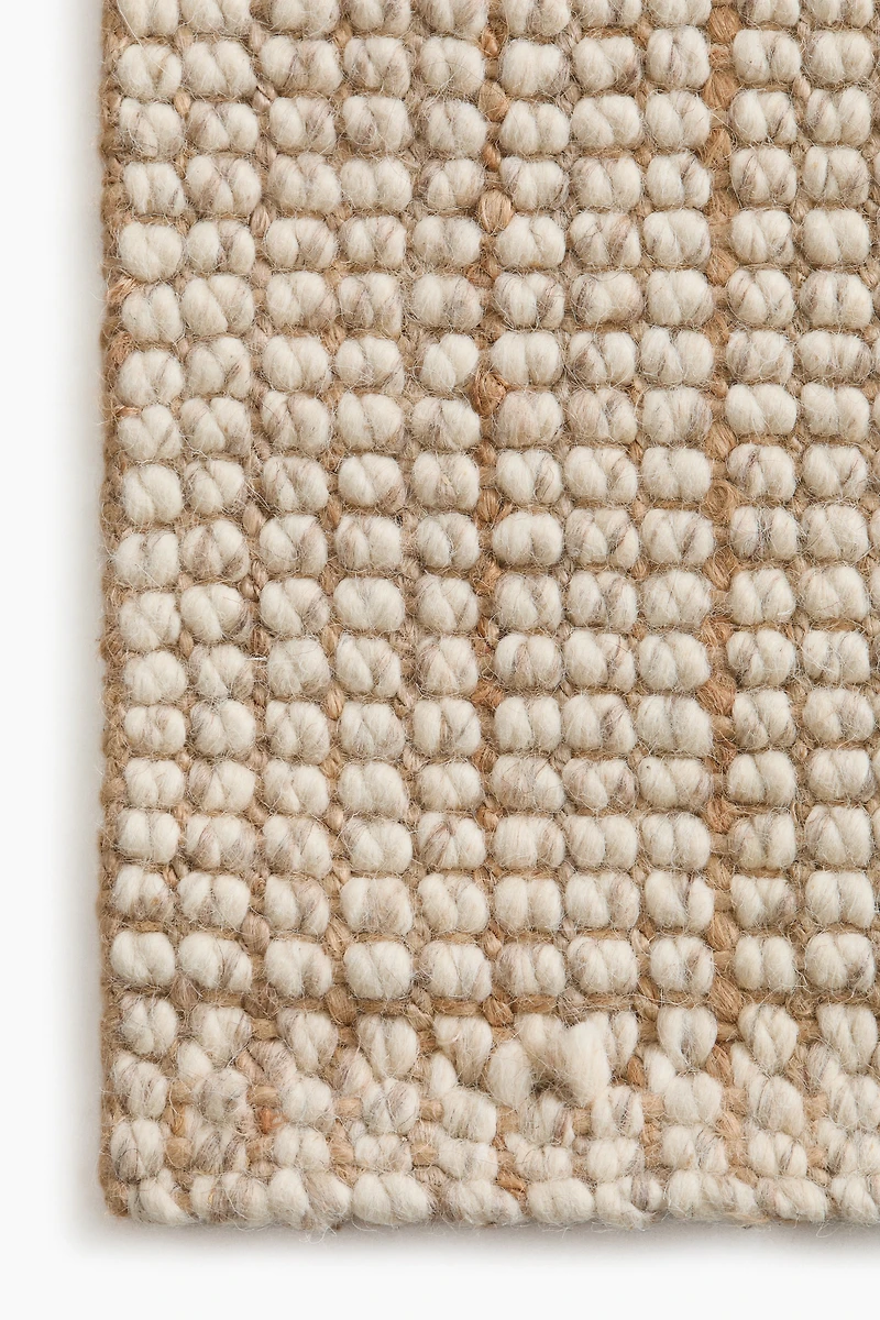 Wool-Blend Bouclé-Weave Runner Rug