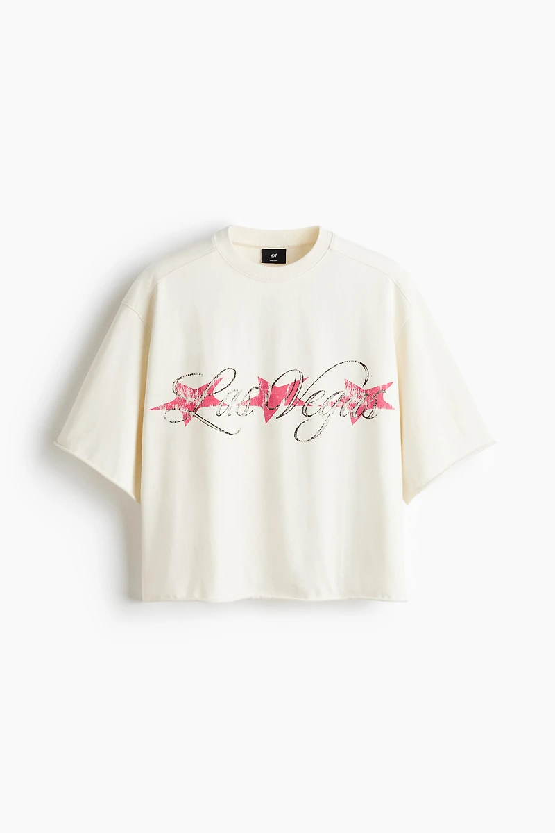 Oversized Printed Cotton T-Shirt