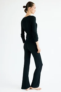 Rib-Knit Pants