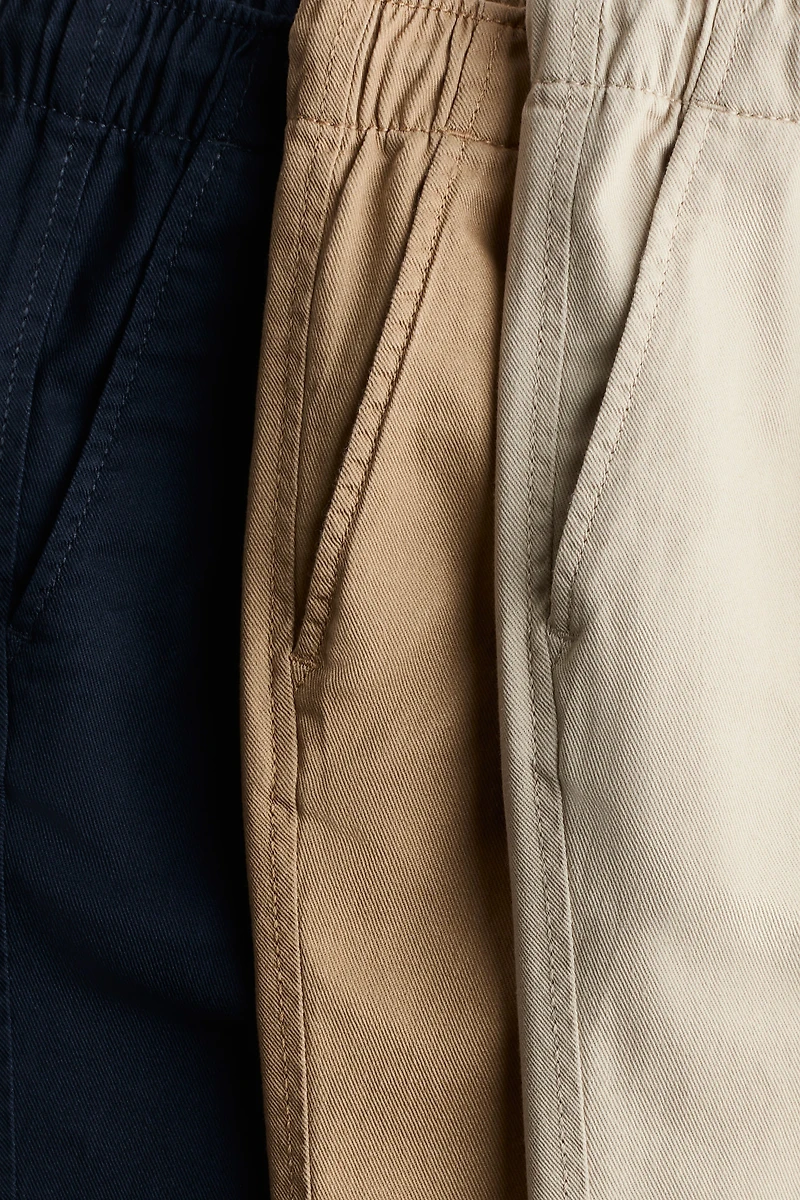 3-Pack Cotton Twill Joggers