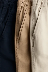 3-Pack Cotton Twill Joggers