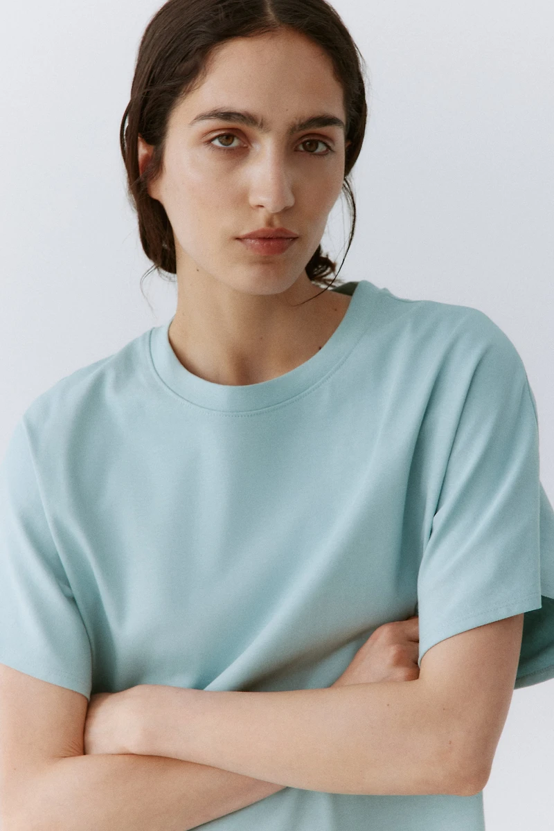 Robe T-shirt en coton