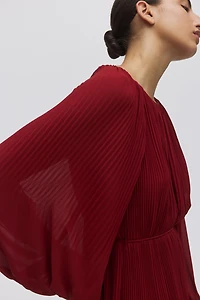 Long Plissé Dress