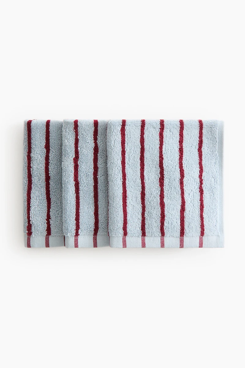 3-Pack Cotton Terry Washcloths