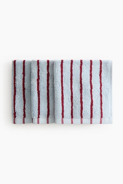 3-Pack Cotton Terry Washcloths