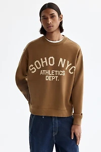 Loose-Fit Printed Sweatshirt