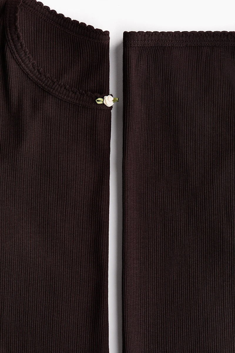 Ribbed Jersey Pajamas