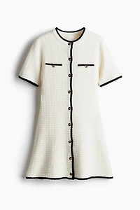 Textured-Knit Dress