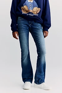 Bootcut Leg Low Jeans